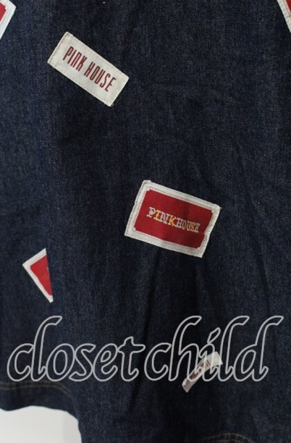 画像2: PINK HOUSE / パッチデニムタブリエ  インディゴ O-25-09-29-027-LO-OP-IG-ZT163 (2)