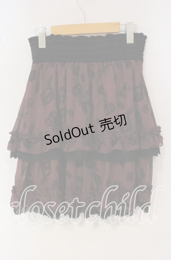 画像3: axes femme / バイカラーメルヘンSK M ワイン×クロ O-25-09-30-038-AX-SK-OW-OS (3)
