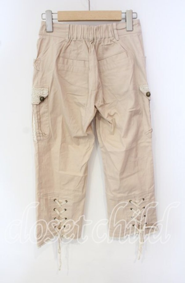 画像3: axes femme / 裾編み上げパンツ M ピンク O-25-09-30-040-AX-PA-OW-ZT280 (3)