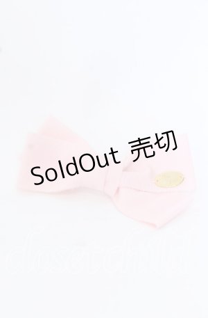 画像: Leur Getter / グログランリボンバレッタ  ピンク O-25-09-30-1060-LU-AC-OW-OS