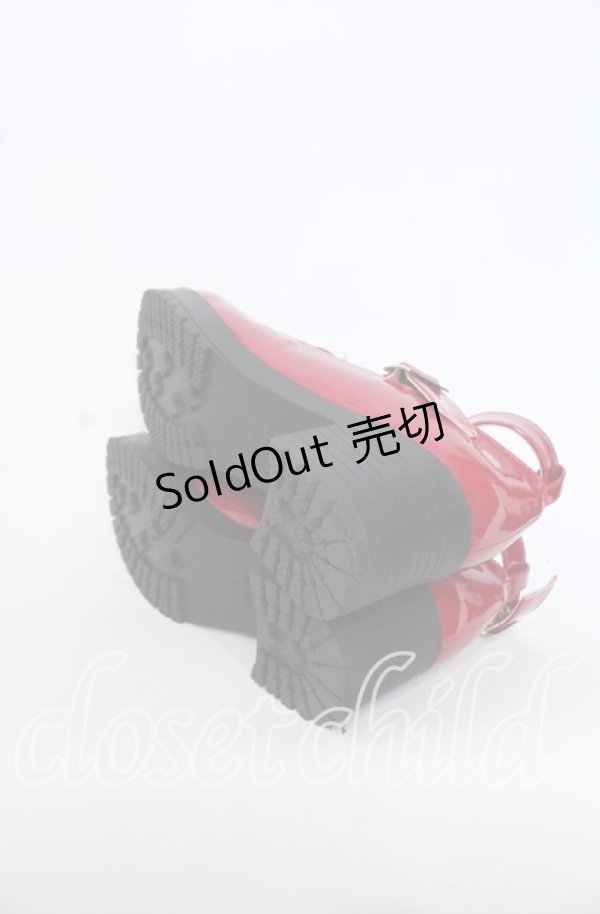 画像7: Amavel / リボン付クロス厚底パンプス M アカ O-25-09-30-1063-CA-SH-OW-ZT-K017 (7)