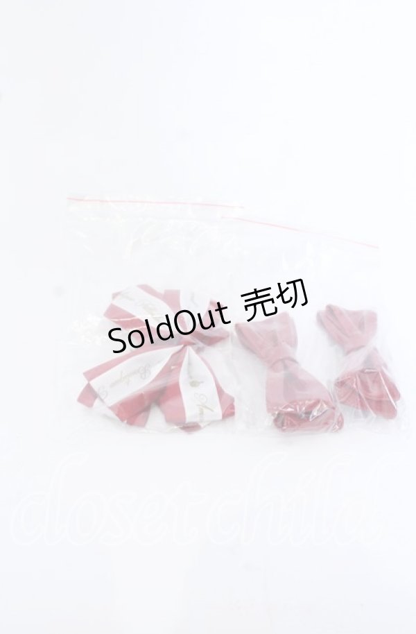 画像8: Amavel / リボン付クロス厚底パンプス M アカ O-25-09-30-1063-CA-SH-OW-ZT-K017 (8)