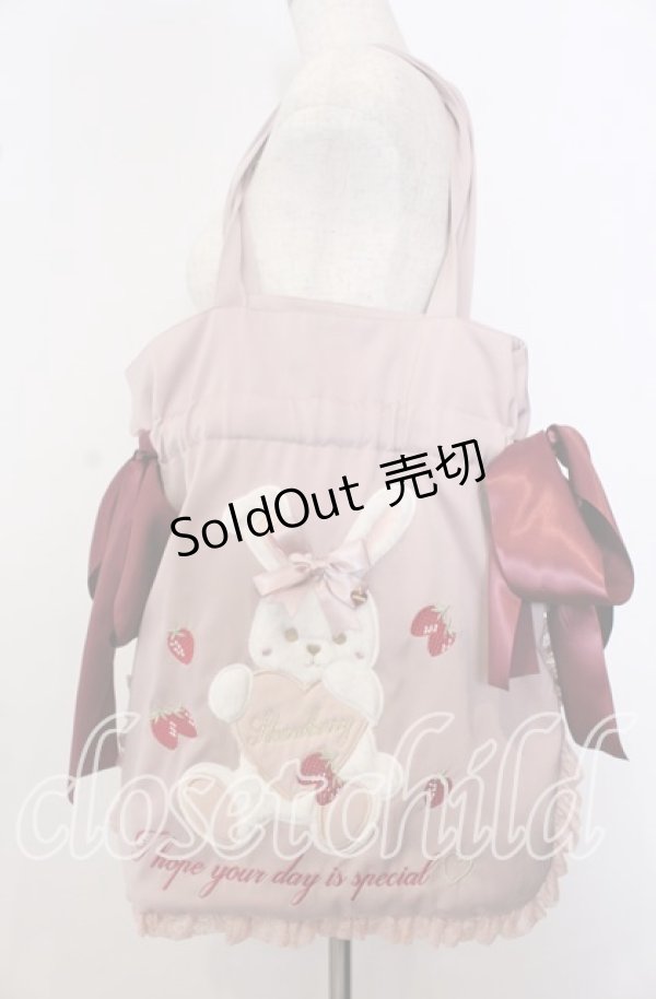 画像1: LIZ LISA / ストロベリーラビットトートバッグ  ピンク O-25-09-30-1007-LO-BG-OW-OS (1)