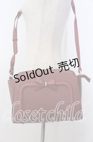 画像: m petit by misako / リボンヨコショルダーバッグ  アカ O-25-09-30-1008-LO-BG-IG-ZT-K013
