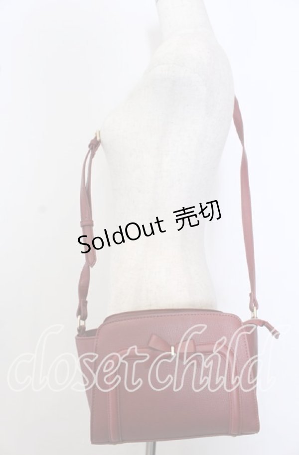 画像2: m petit by misako / リボンヨコショルダーバッグ  アカ O-25-09-30-1008-LO-BG-IG-ZT-K013 (2)
