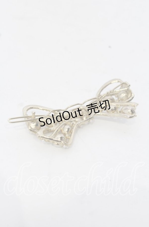 画像2: INGEBORG / リボン型パールヘアピン  ゴールド O-25-09-30-1073-LO-AC-OW-ZT170 (2)