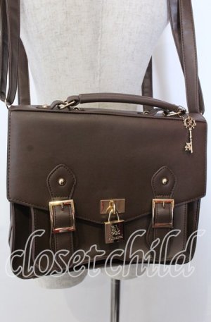 画像: Amavel / カギ付ミニサッチェルバッグ  ブラウン O-25-09-30-1010-CA-BG-OW-OS
