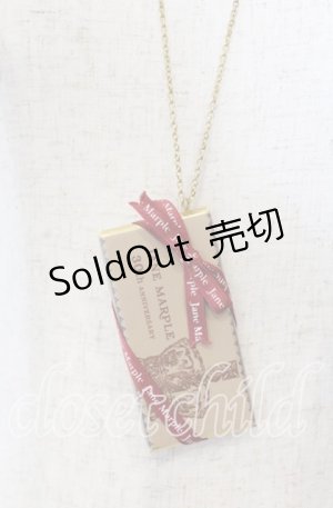 画像: Jane Marple / チョコレートネックレス  ゴールド×ワイン O-25-09-30-1019-JM-AC-OW-OS