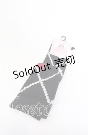 画像: FLC / ECHSOVKレースアップ　オーバーニーソックス 23-25ｃｍ クロ O-25-09-30-1041-LO-ZA-OW-ZT271