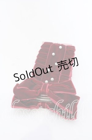 画像: FLC / ホシナ*ヘッドドレス  ワイン O-25-09-30-1042-LO-AC-OW-OS