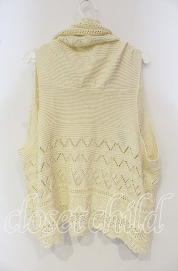 画像3: PINK HOUSE / 鍵編みニットボレロ  アイボリー O-25-09-30-069-LO-BL-IG-ZT376 (3)