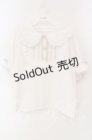 画像: DearMyLove / ヨークフリルはしごレースうさみみブラウス M シロ O-25-09-30-082-EL-BL-OW-OS