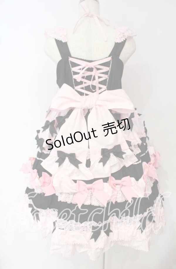 画像5: BABY,THE STARS SHINE BRIGHT / Cutie Whipped cream parfaitジャンパースカート  クロ×ピンク O-25-09-30-2002-BA-OP-IG-OS (5)