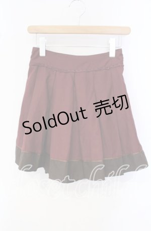 画像: axes femme / バイカラーキュロット  ワイン O-25-09-30-2034-AX-PA-IG-OS