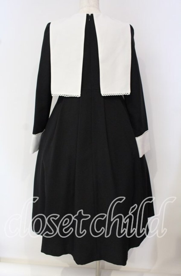 画像4: MIHO MATSUDA / ワンピース・リイナ  ブラック×ホワイト O-25-09-30-2003-GO-OP-IG-OS (4)
