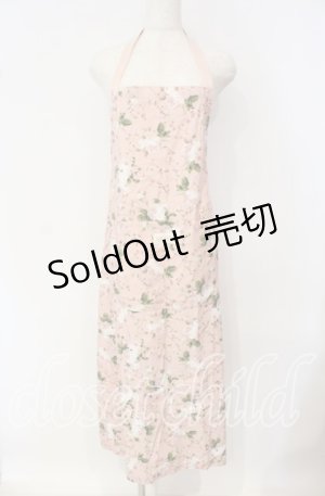 画像: PINK HOUSE / レネアラローズエプロン  ピンク O-25-09-30-2009-LO-OP-IG-OS