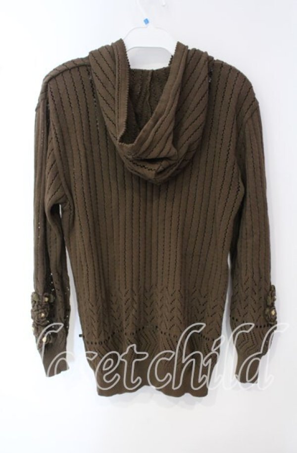 画像3: PINK HOUSE / モチーフ鍵編みカーディガン  ブラウン O-25-09-30-2021-LO-TO-IG-ZT115 (3)