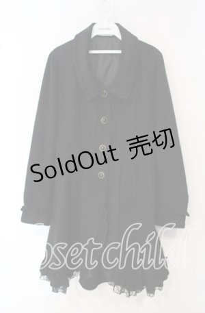 画像: axes femme / スリットワンピコート  クロ O-25-09-30-2023-AX-CO-IG-OS
