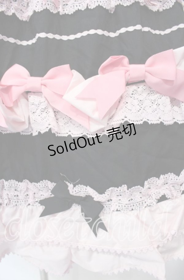 画像3: BABY,THE STARS SHINE BRIGHT / Cutie Whipped cream parfaitジャンパースカート  クロ×ピンク O-25-09-30-2002-BA-OP-IG-OS (3)