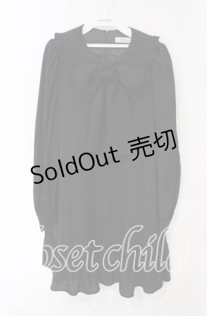 画像: Ank Rouge / Aラインギャザーワンピース  クロ O-25-09-30-2025-CA-OP-IG-OS