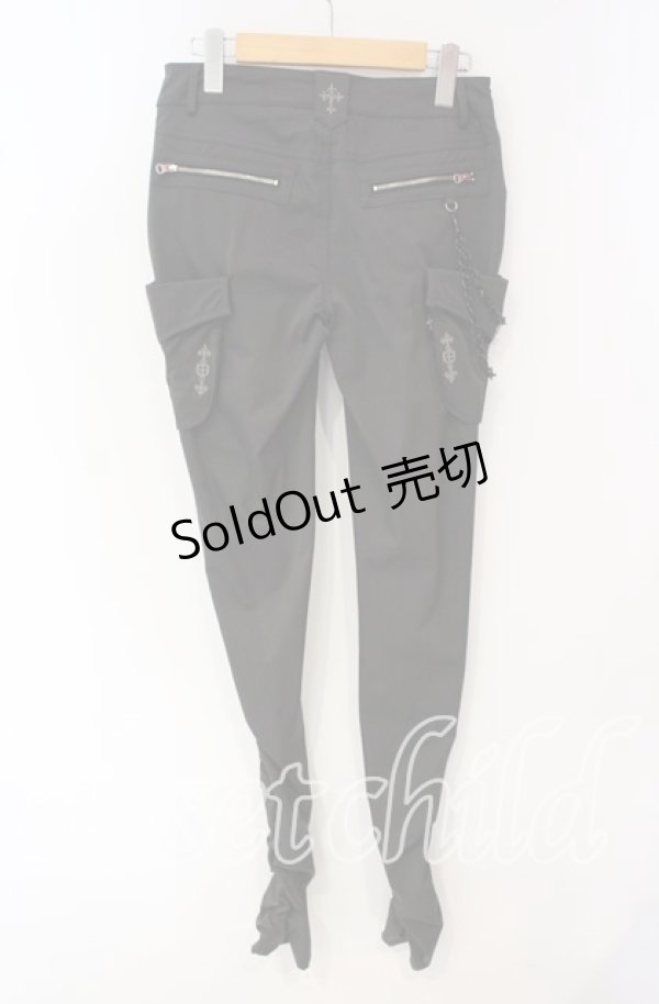 画像3: Ozz Croce / チェーン付きギャザーパンツ  チャコール O-25-09-30-008-OO-PA-IG-OS (3)