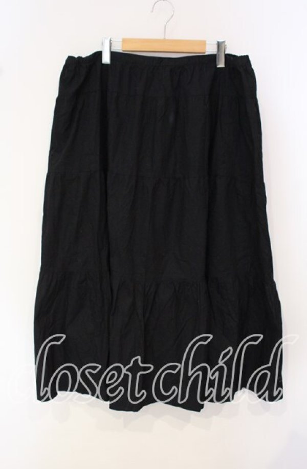 画像1: WONDERFUL WORLD / プレーンロングスカート【お直しあり】  クロ O-25-09-30-019-LO-SK-IG-ZI (1)