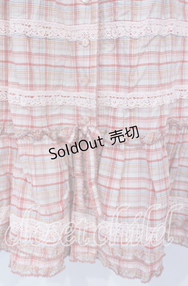 画像2: PINK HOUSE / オリジナルチェックロングスカート【お直しあり】  ピンク O-25-09-30-022-LO-SK-IG-OS (2)