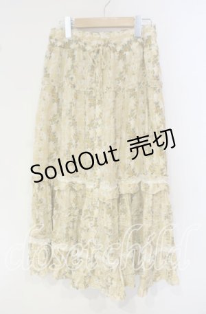 画像: axes femme / 花柄リゾート風ロング2WAY M イエロー O-25-09-30-031-AX-SK-OW-OS