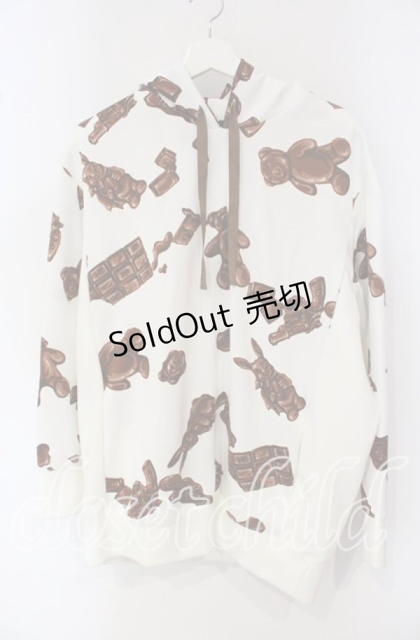 画像1: MILKBOY / CHOCOLATE MURDERパーカー L ホワイト（切り替え部分と若干違いあり O-25-10-02-027-MB-TO-YM-OS (1)