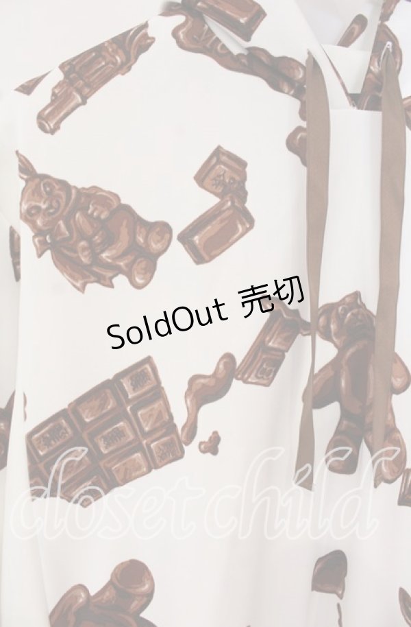 画像2: MILKBOY / CHOCOLATE MURDERパーカー L ホワイト（切り替え部分と若干違いあり O-25-10-02-027-MB-TO-YM-OS (2)