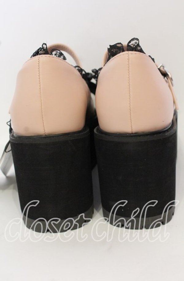 画像2: Ank Rouge / ビジュー厚底パンプス L ピンク O-25-10-03-020-CA-SH-OW-ZT335 (2)