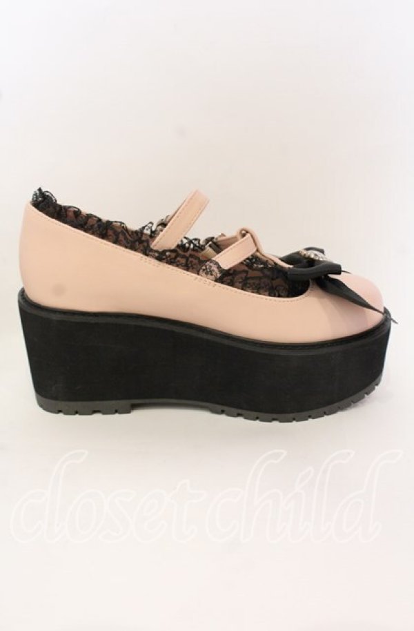 画像5: Ank Rouge / ビジュー厚底パンプス L ピンク O-25-10-03-020-CA-SH-OW-ZT335 (5)