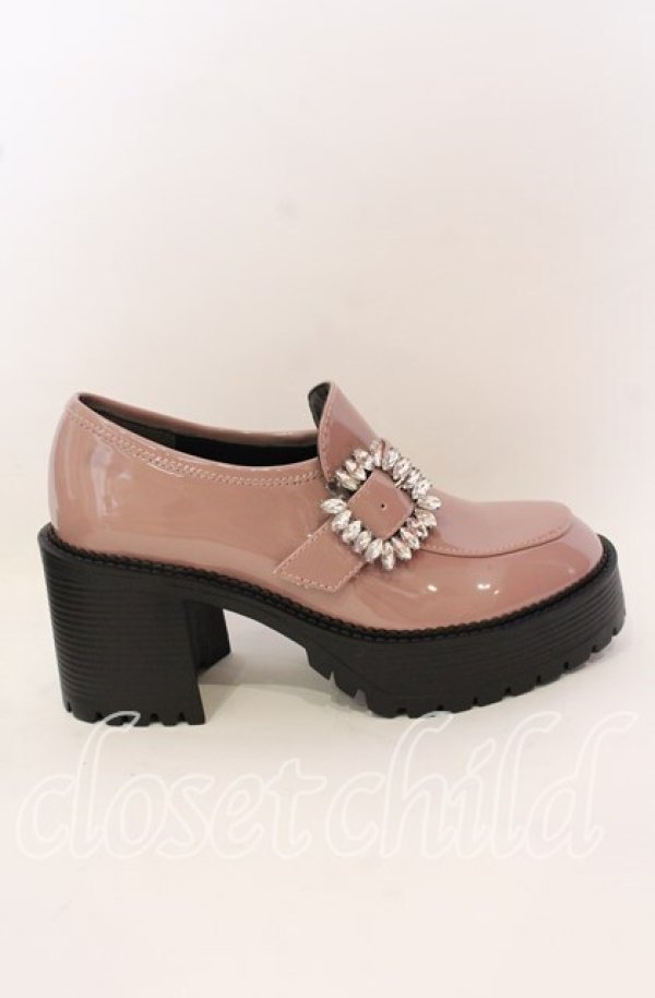 画像3: Ank Rouge / ビジューバックル厚底シューズ L ピンク O-25-10-03-021-CA-SH-OW-ZT-K016 (3)