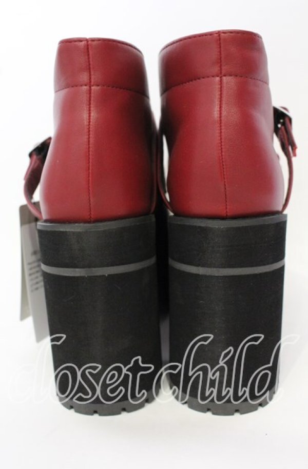画像2: Ank Rouge / ハートバックルブーツ L ワイン O-25-10-03-023-CA-SH-OW-ZT335 (2)