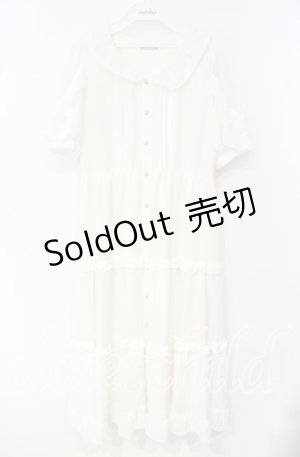 画像: 【SALE】axes femme POETIQUE / リボン付ドーリーロングワンピース オフ O-25-10-04-037-AX-OP-IG-ZT373
