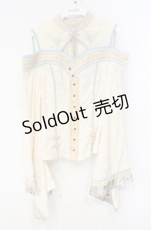 画像: Ozz oneste / 蝶舞秋園 カットソー  アイボリー O-25-10-04-042-OO-TO-IG-OS
