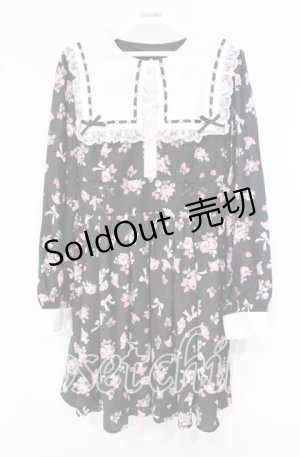 画像: Ank Rouge / マイメロディーワンピース M クロ O-25-10-04-045-CA-OP-OW-OS