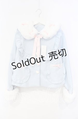 画像: DearMyLove / フリルリボンハートショートコート M サックス O-25-10-04-054-EL-CO-OW-OS