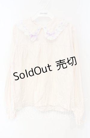 画像: Nile Perch / はしごレースカットソー  ピンク O-25-10-04-058-LO-TO-OW-OS