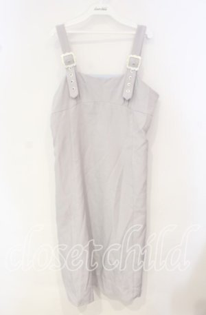 画像: DearMyLoveRose / オーナメントバックルジャンスカワンピース 3L ブルーグレー O-25-10-04-061-EL-OP-OW-OS