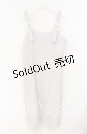 画像: DearMyLoveRose / オーナメントバックルジャンスカワンピース 3L ブルーグレー O-25-10-04-061-EL-OP-OW-OS