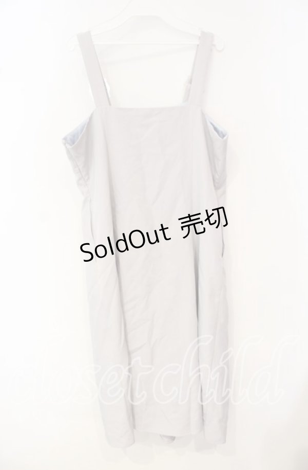 画像3: DearMyLoveRose / オーナメントバックルジャンスカワンピース 3L ブルーグレー O-25-10-04-061-EL-OP-OW-OS (3)