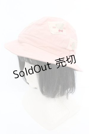 画像: PINK HOUSE / くまワッペンハット  ピンク O-25-10-04-1043-LO-AC-OW-ZT-K007