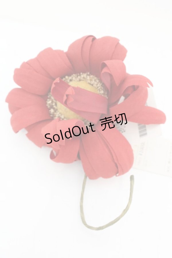 画像1: 【SALE】PINK HOUSE / マーガレットモチーフコサージュブローチ  アカ O-25-10-04-1053-LO-ZA-IG-ZT432-F004 (1)