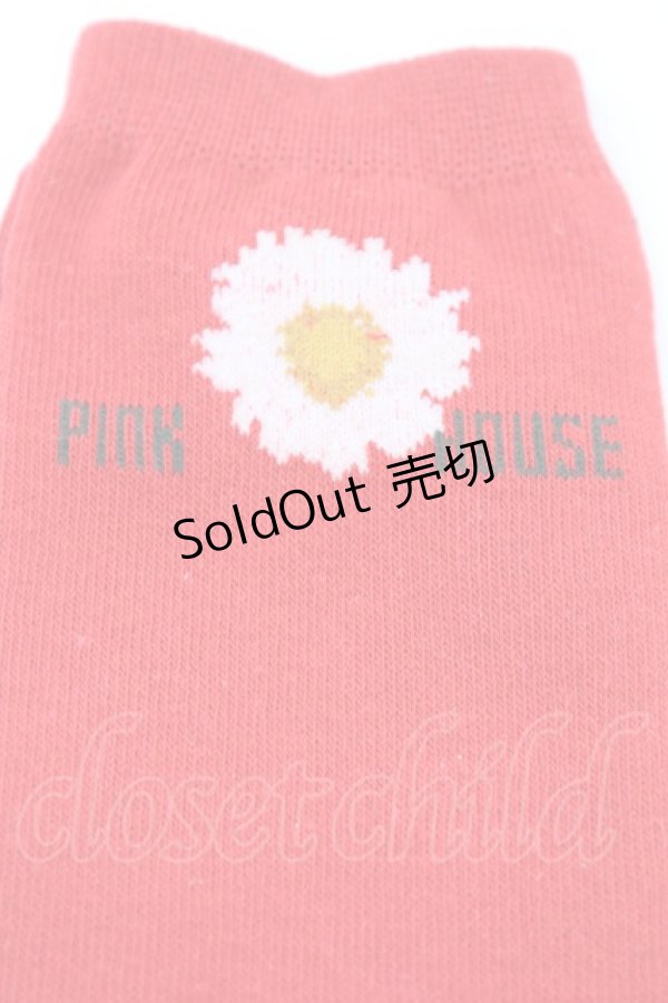 画像2: 【SALE】PINK HOUSE / マーガレットソックス  アカ O-25-10-04-1059-LO-ZA-IG-ZT-K015 (2)