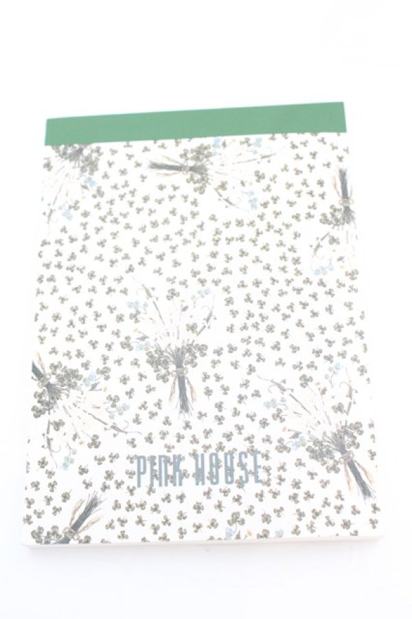 画像1: PINK HOUSE / メモ帳  しろつめくさ O-25-10-04-1062-LO-ZA-IG-ZT432 (1)