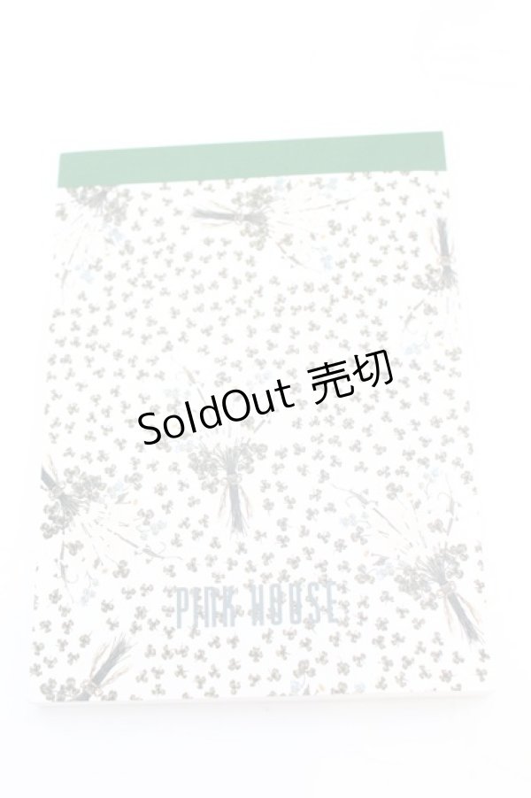 画像1: 【SALE】PINK HOUSE / メモ帳  しろつめくさ O-25-10-04-1062-LO-ZA-IG-ZT432 (1)