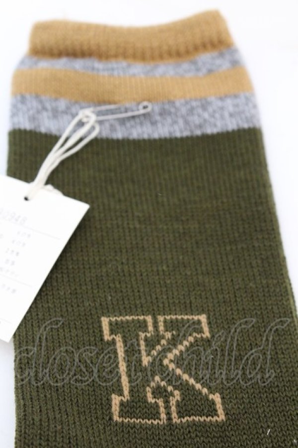 画像2: KETTY / Kロゴソックス 22~24cm グリーン O-25-10-04-1065-EL-ZA-IG-ZT-K015 (2)