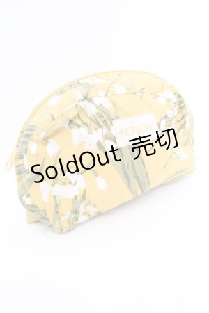 画像: INGEBORG / すずらん柄ポーチ  イエロー O-25-10-04-1013-LO-ZA-OW-ZT433