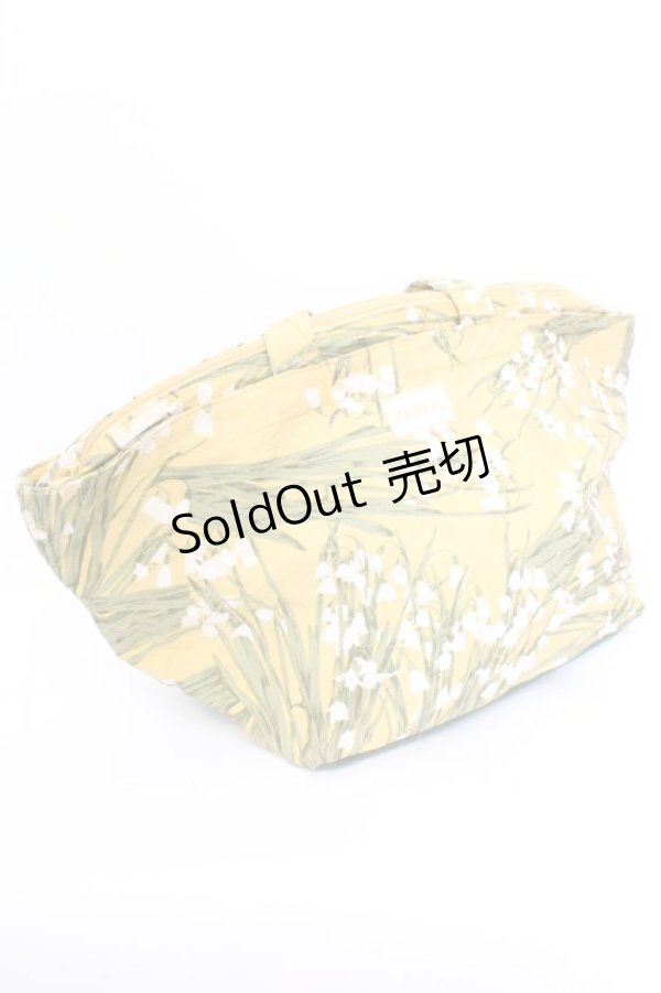 画像1: 【SALE】INGEBORG / すずらん柄舟形バッグ  イエロー O-25-10-04-1014-LO-BG-OW-ZT335 (1)